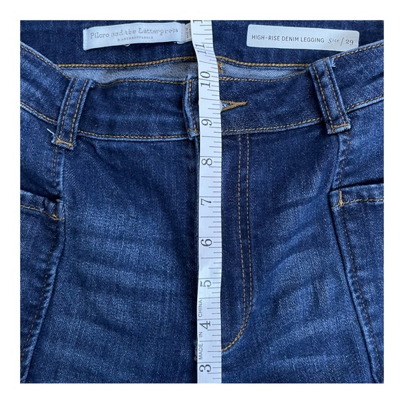 Anthropologie Pilcro and the Letterpress High-Rise Denim Legging Jeans Size 29 - Picture 10 of 12